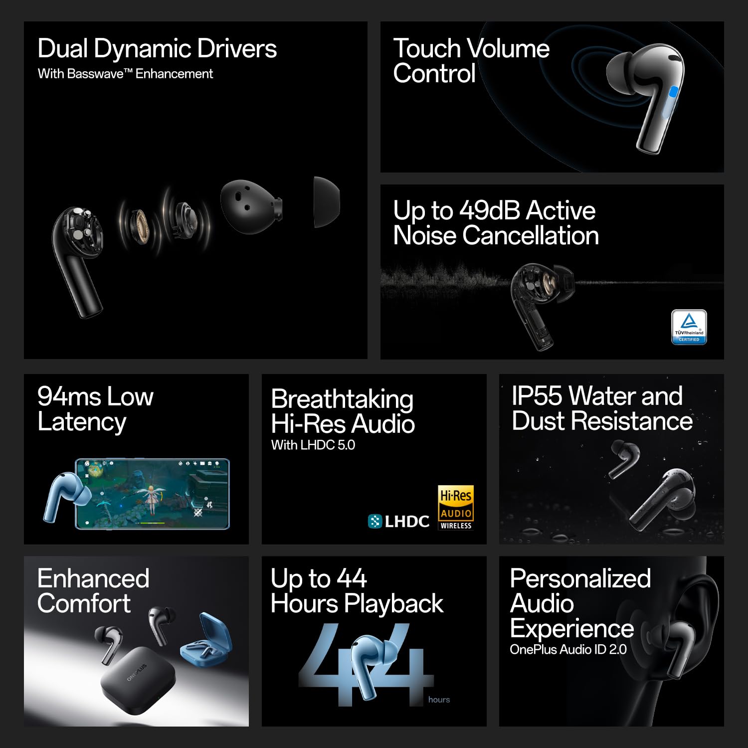 OnePlus Buds 3 Truly Wireless Earbuds - Image 2