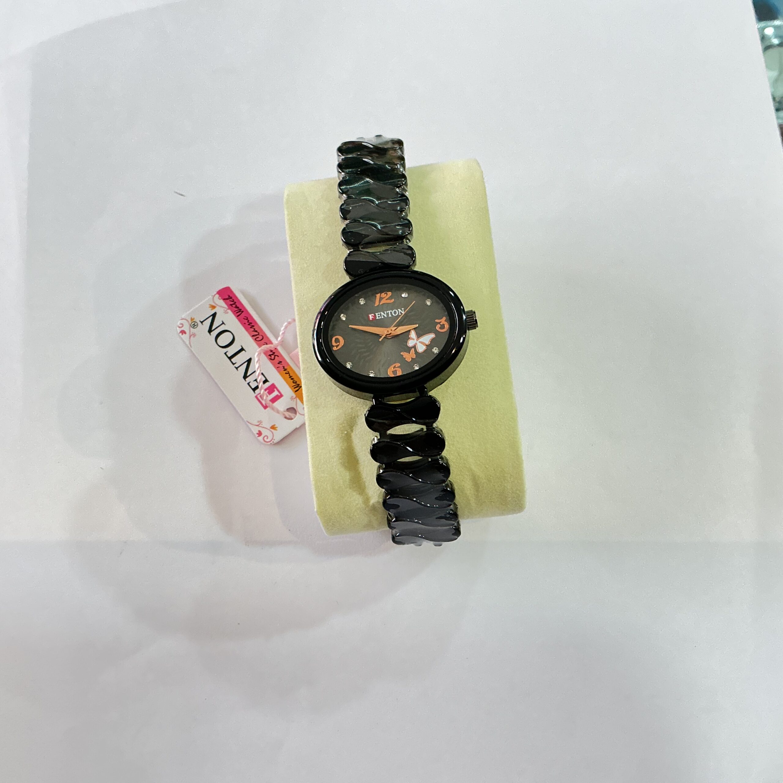 Woman’s Black Analog Watch